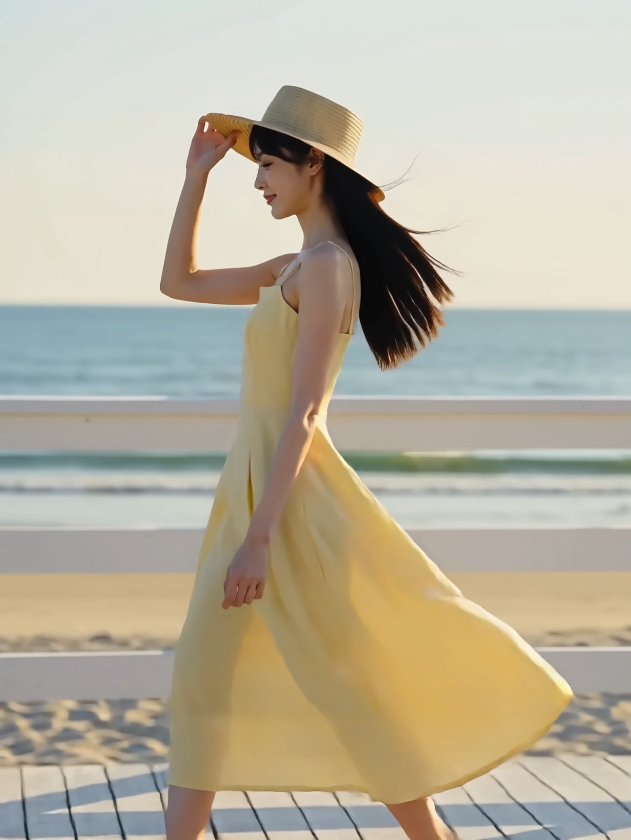 服饰广告|夏日度假风 AI视频模板效果预览